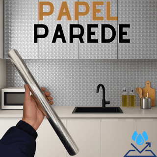 5/10/15 Metros Papel De Alumínio Rolo Adesivo 3D Prova Da Agua Para Cozinha Adesivo Impermeável