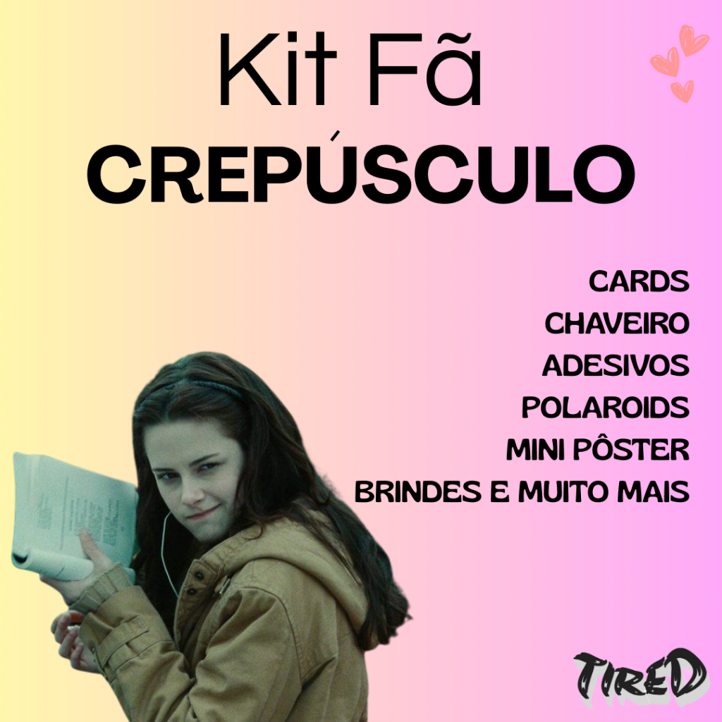 Kit Fã Artesanal Filme Crepúsculo Chaveiro Photocards Polaroids Colecionáveis - 25 itens Fanmade