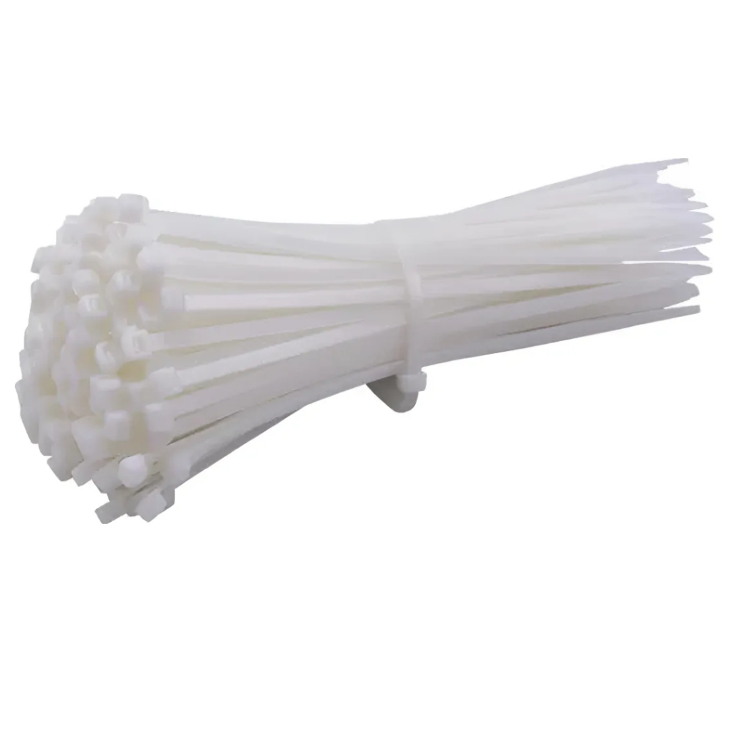 Abraçadeiras Em Nylon 150 X 2,5mm 500 Unidades Cor Branco