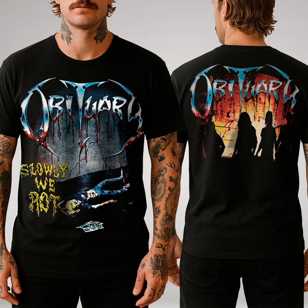Camiseta Obituary - Slowly We Rot - Brutal Wear em Oferta na Shopee