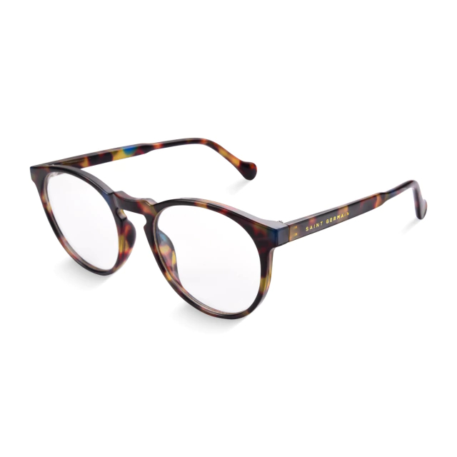 Óculos de Grau Redondo Cora Tortoise Aquamarine Armação Premium Unissex Retrô Confortável em Oferta na Shopee