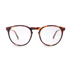 Óculos de Grau Redondo Cora Tortoise Giorno Armação Premium Retrô Unissex Confortável