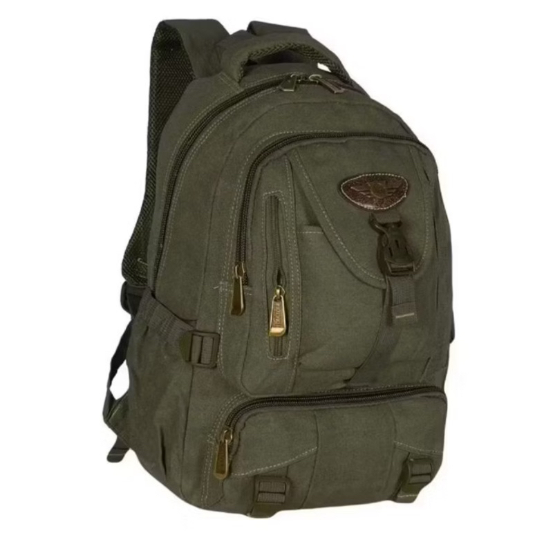 MOCHILA EM LONA PRETA ORIGINAL KVN REFORÇADA MASCULINA UNISSEX TRABALHO ESCOLA FACULDADE..