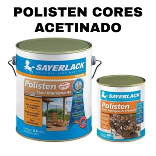Polisten Stain Varias Cores Acetinado 900ml e 3,6L Sayerlack Tratamento e Proteção para Madeiras em Oferta na Shopee