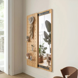 Espelho Deslizante Oculto de Corpo Inteiro para Parede Espelho para Sala de Estar com Prateleira em Oferta na Shopee