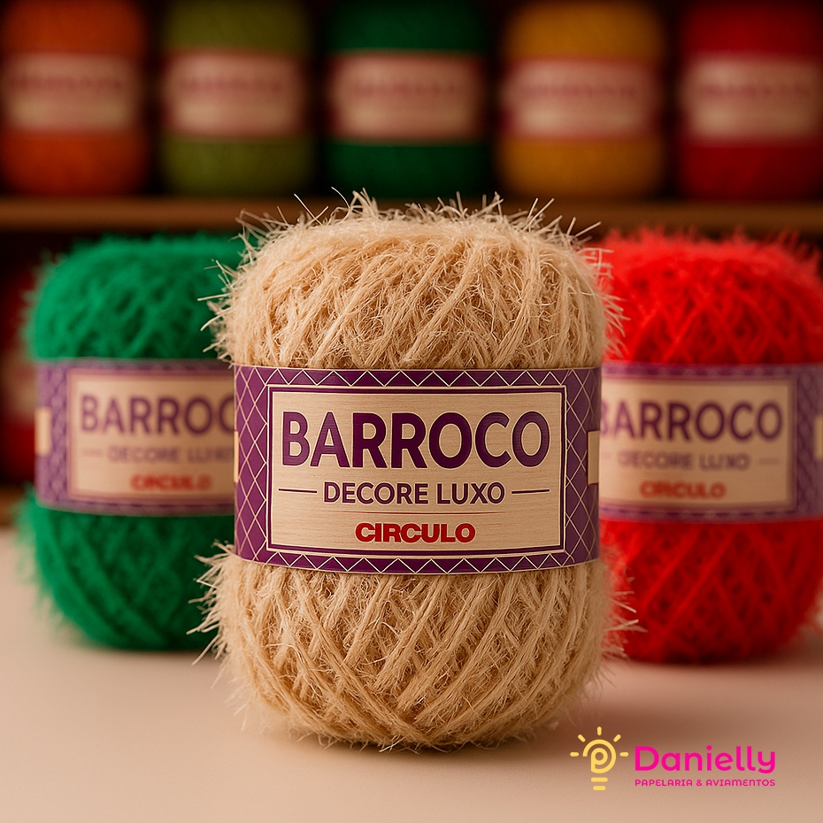 Linha Barroco Decore Luxo Círculo 280gr- 180mt em Oferta na Shopee