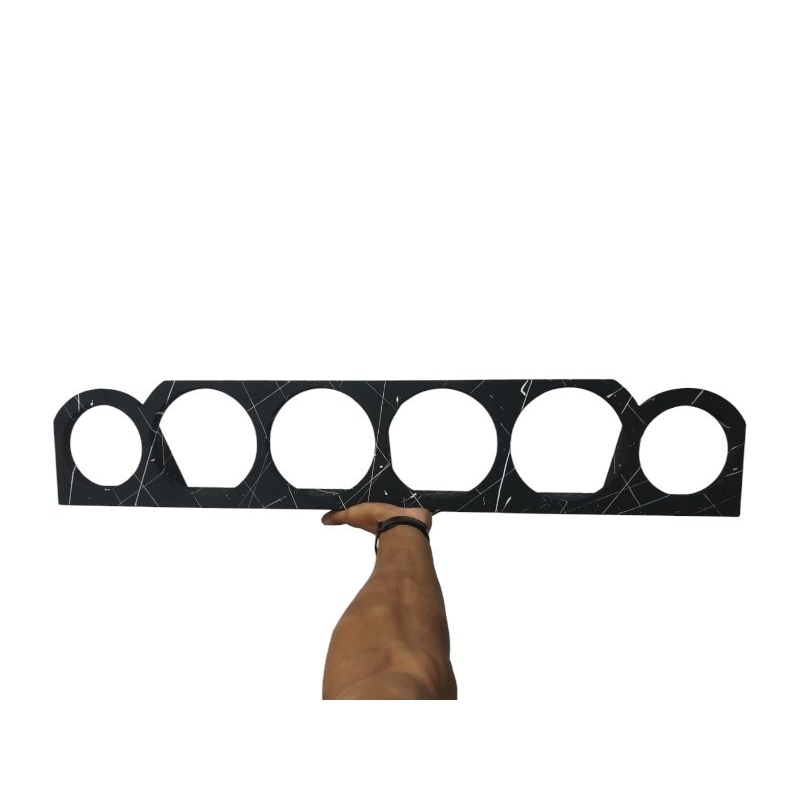 Régua 4 cornetas 2 tweeter suporte som automotivo mdf 15mm