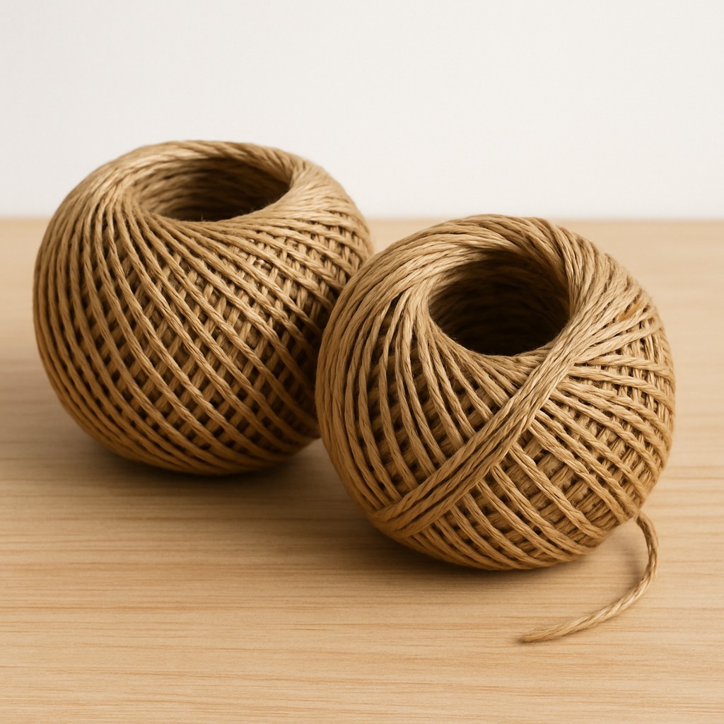 Fio De Juta Cordão Natural Rolo 1mm x 35 Metros para Artesanato, Embalagens, logística, Decoração de eventos e ambientes