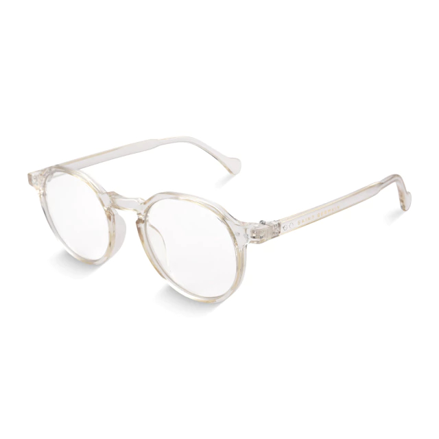 Óculos de Grau Redondo Gaia Champanhe Armação Premium Retrô Unissex Acetato Confortável Elegante em Oferta na Shopee