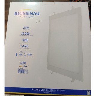 PAINEL LED 24W QUADRADO EMBUTIR