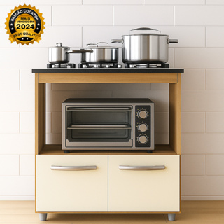 Balcão para Cozinha Cooktop 5 Bocas Elisa Savana Off White em Oferta na Shopee