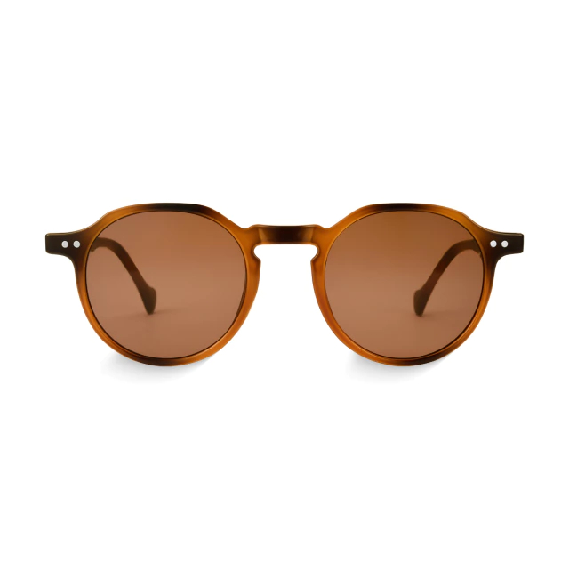 Óculos de Sol Redondo Gaia Tortoise Clássico Retrô Vintage Unissex Proteção UV400 Estilo Elegante