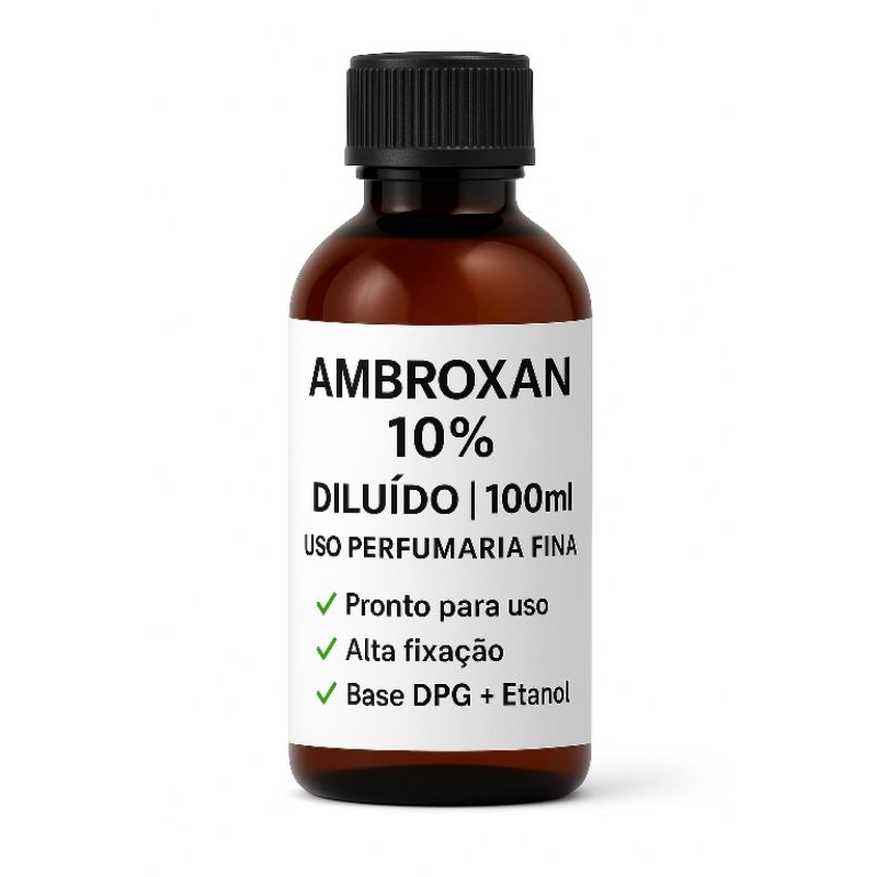Ambroxan 100ml Diluído 10% Álcool etilico -  Fixador Premium para Perfumaria fina – 100