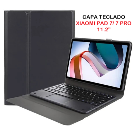 Capa Magnético C/ Teclado para Xiaomi Pad 7/ 7 Pro/8 11.2'' polegadas (2024) C/ Suporte para Caneta