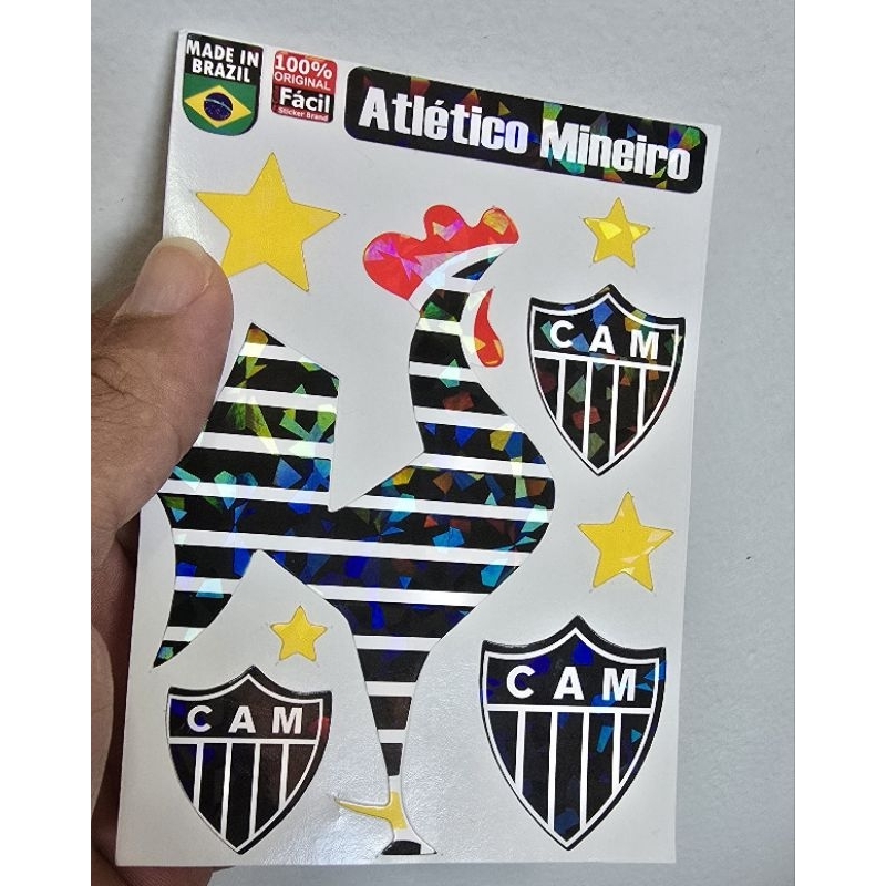 Kit Adesivos Atlético Mineiro Holográfico CAM
Escudos + Galo Doido Torcedor Galo Forte e

Vingador