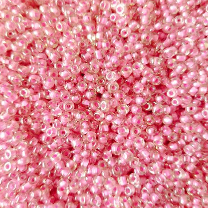 MIÇANGA ROSA TRANSPARENTE 4 mm VIDRO 1.000 UNIDADES - 500 UNIDADES- 200 UNIDADES.