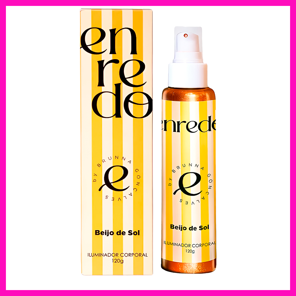 Enredo By Brunna Gonçalves Iluminador Corporal Beijo de Sol 120g (O brilho que te acompanha o ano todo!) em Oferta na Shopee