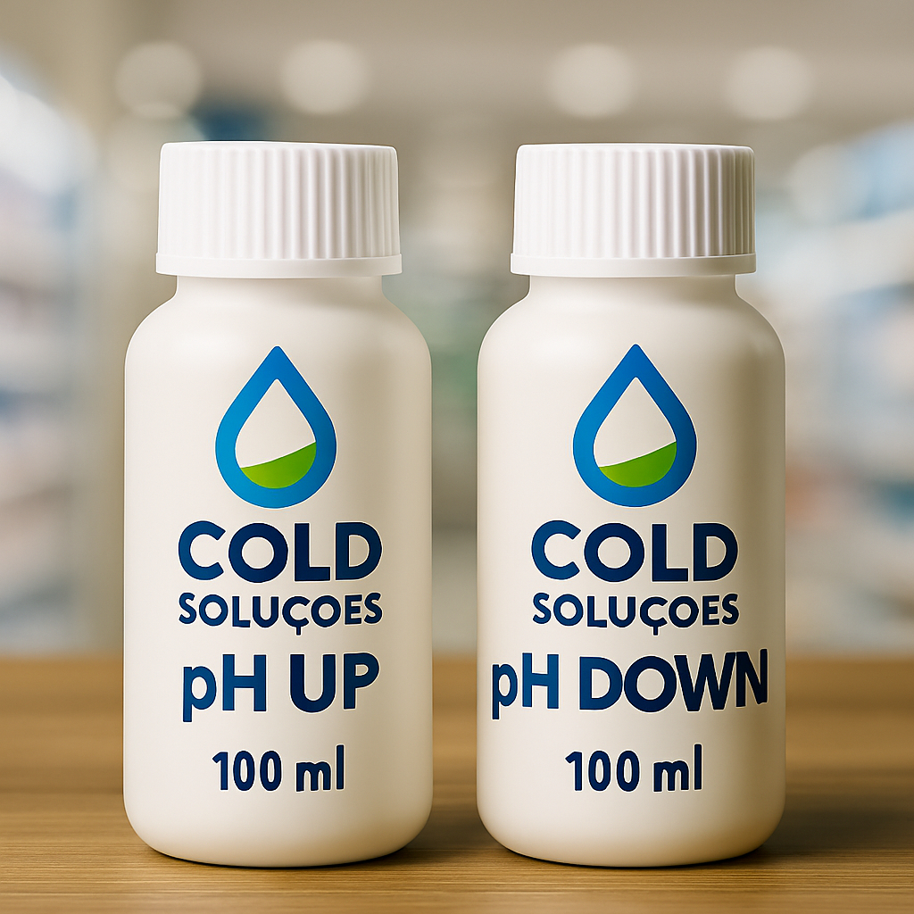 Regulador de pH Up ou pH Down Cold Soluções Alta Concentração Hidroponia, Solo e Aquários 100ml |Kit