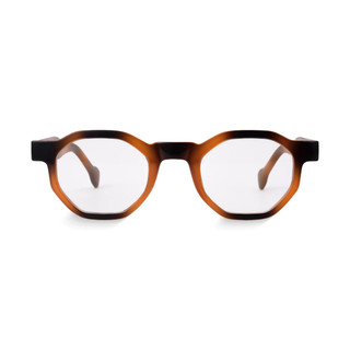 Óculos de Grau Hexagonal Tori Tortoise Clássico Armação Premium Retrô Unissex Leve Elegante