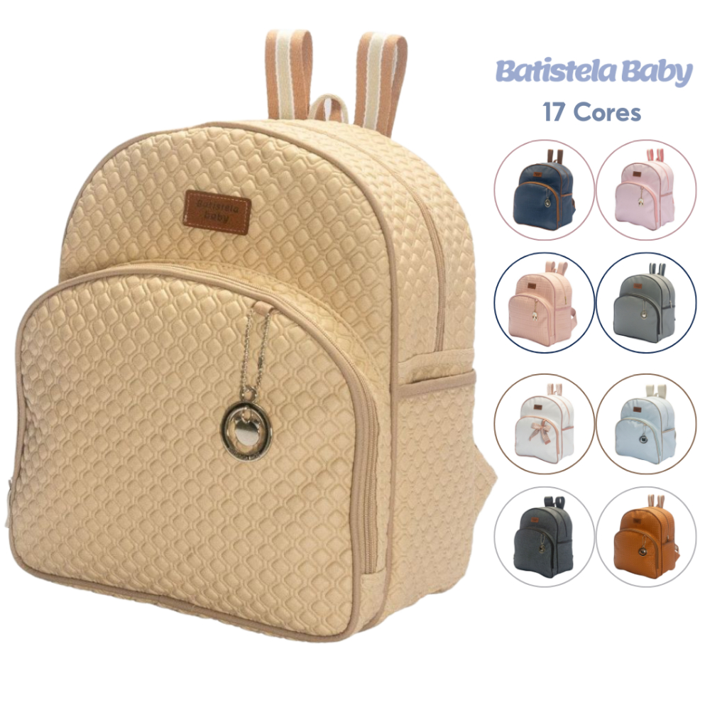 Mochila Bolsa Maternidade Menina e Menino - Batistela Baby