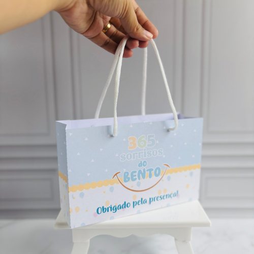 Pegue e Monte Sacolinha Personalizada 365 Sorrisos | Sacolinha personalizada para lembrancinha | Lembrancinha