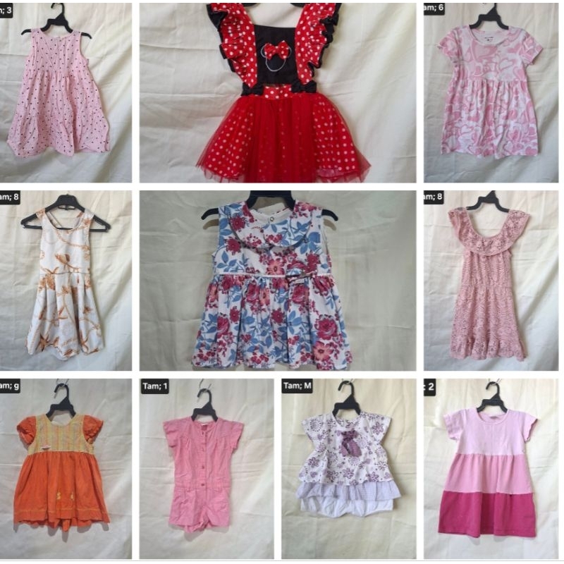 vestidos infantil bebê/menina brecho - achadinhos