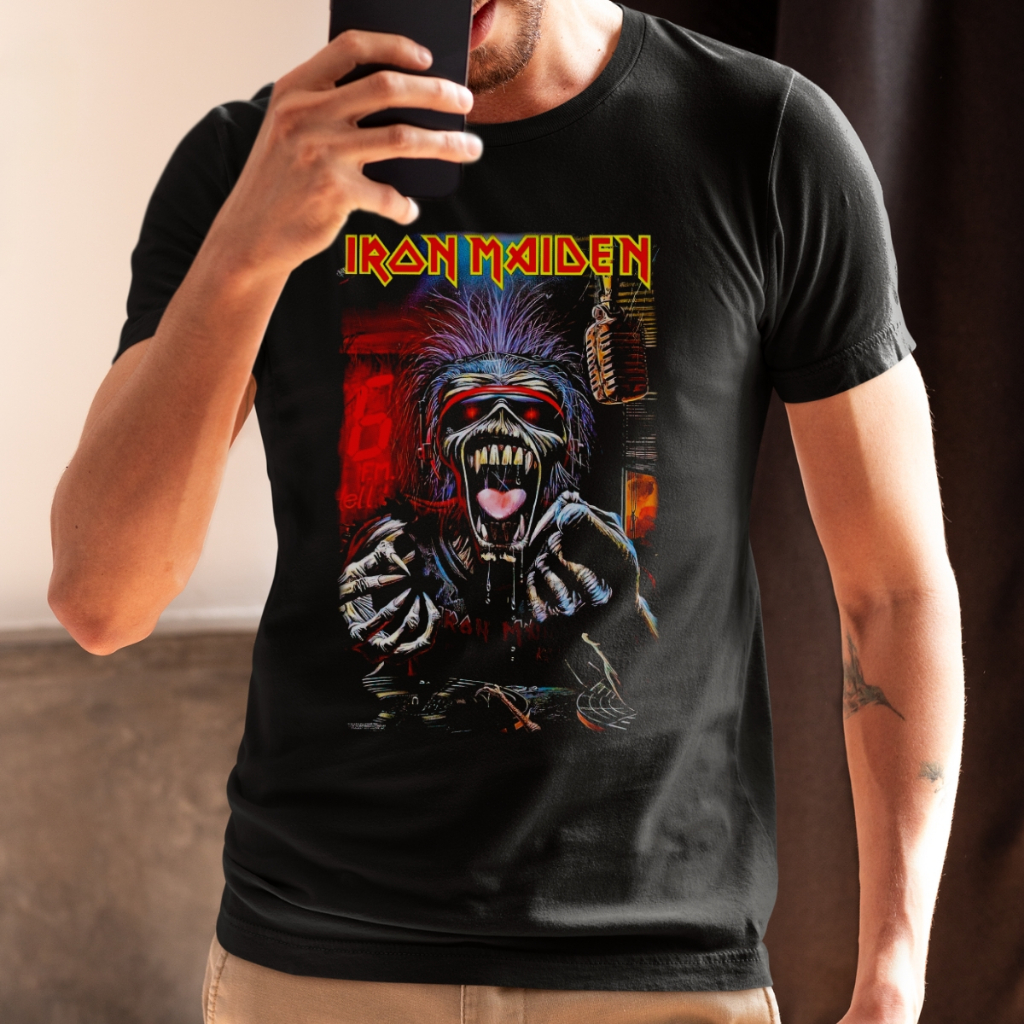 Camiseta Iron Maiden Rock Estampado Exclusiva Heavy Metal Estampa de Show
