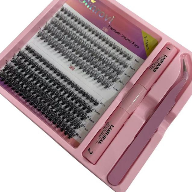 Kit de Cílios Postiços DIY com Cola e Pinça  | Alongamento de Cílios em Casa OLINROVI em Oferta na Shopee