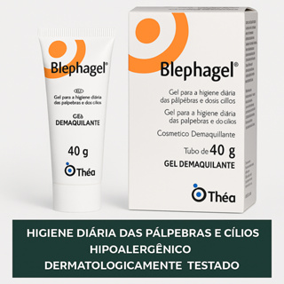 Blephagel 40g + 24ml Grátis – Gel de Limpeza p/ Pálpebras e Cílios | Hipoalergênico e Sem Perfume em Oferta na Shopee