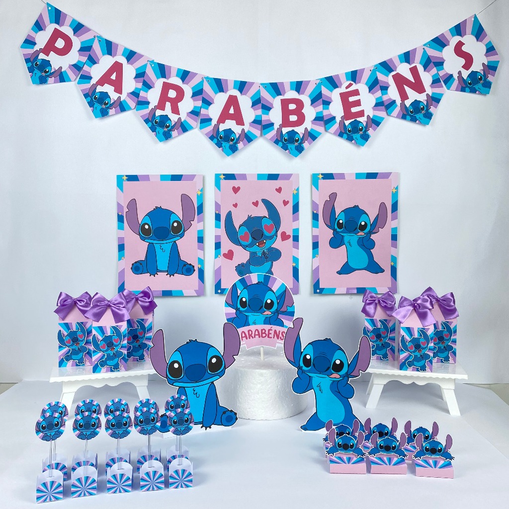 Kit só um bolinho festa Stitch  - Lembrancinhas personalizadas, caixinhas, decoração aniversário