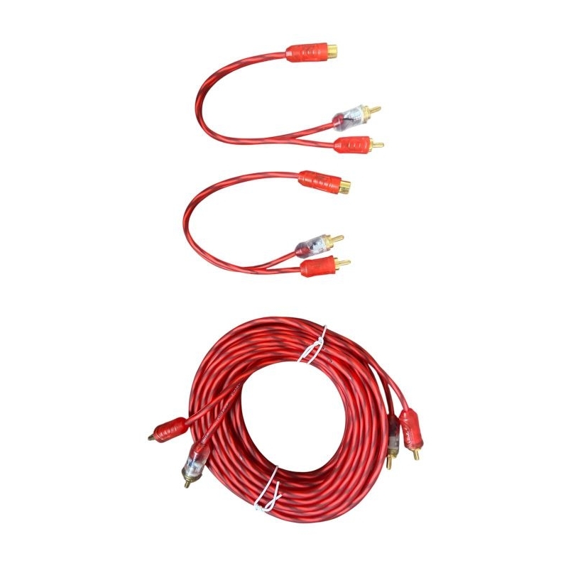 Kit Cabo Som Automotivo Injetado Rca 5 Metros + 2 Cabos Y Carro P/modulo em Oferta na Shopee