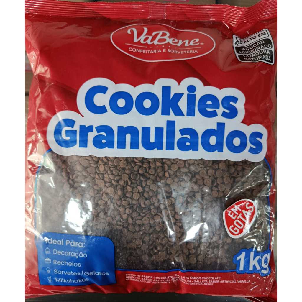 Cookies granulados Vabene - 1 Kg em Oferta na Shopee