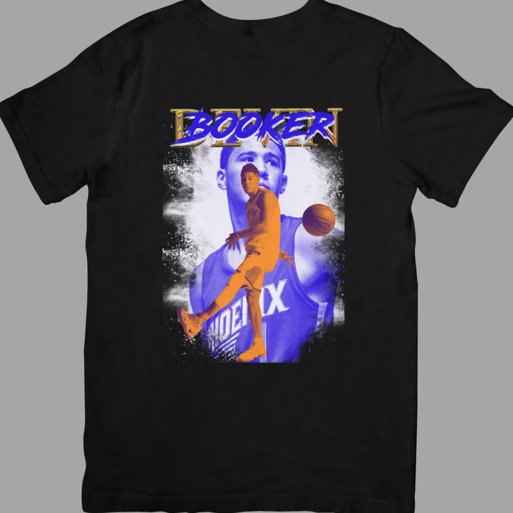 Camiseta estilo Streetwear Vintage NBA unissex basquete Devin Booker
