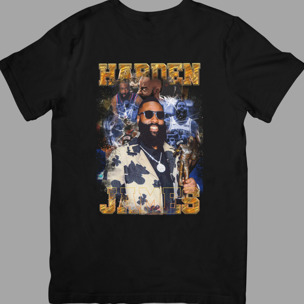 Camiseta estilo Streetwear Vintage NBA unissex basquete James Harden NBA
