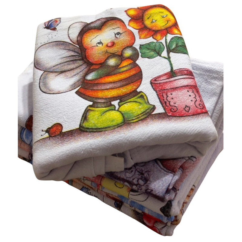 Kit 5 Panos de Prato Grande 45x75cm com Alta Absorção em Algodão.