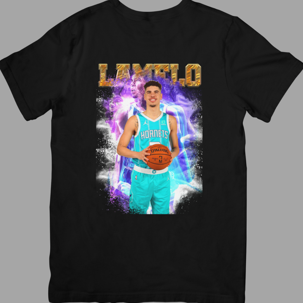 Camiseta estilo Streetwear Vintage NBA unissex basquete Lamelo Ball NBA