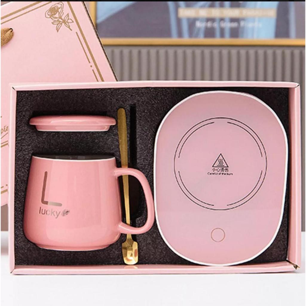 Caneca De Ceramica Com Aquecedor Usb Presente ideal em Oferta na Shopee