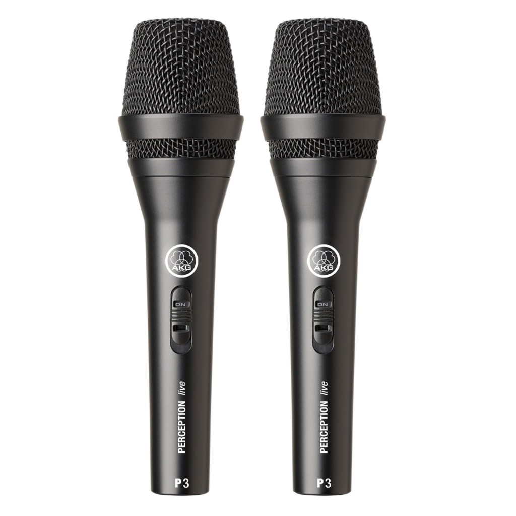 Kit 2 Microfone Profissional Dinâmico Akg P3s Perception P3 S Voz E Violão