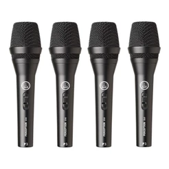 Kit 4 Microfone Profissional Dinâmico Akg P3s Perception P3 S Voz E Violão