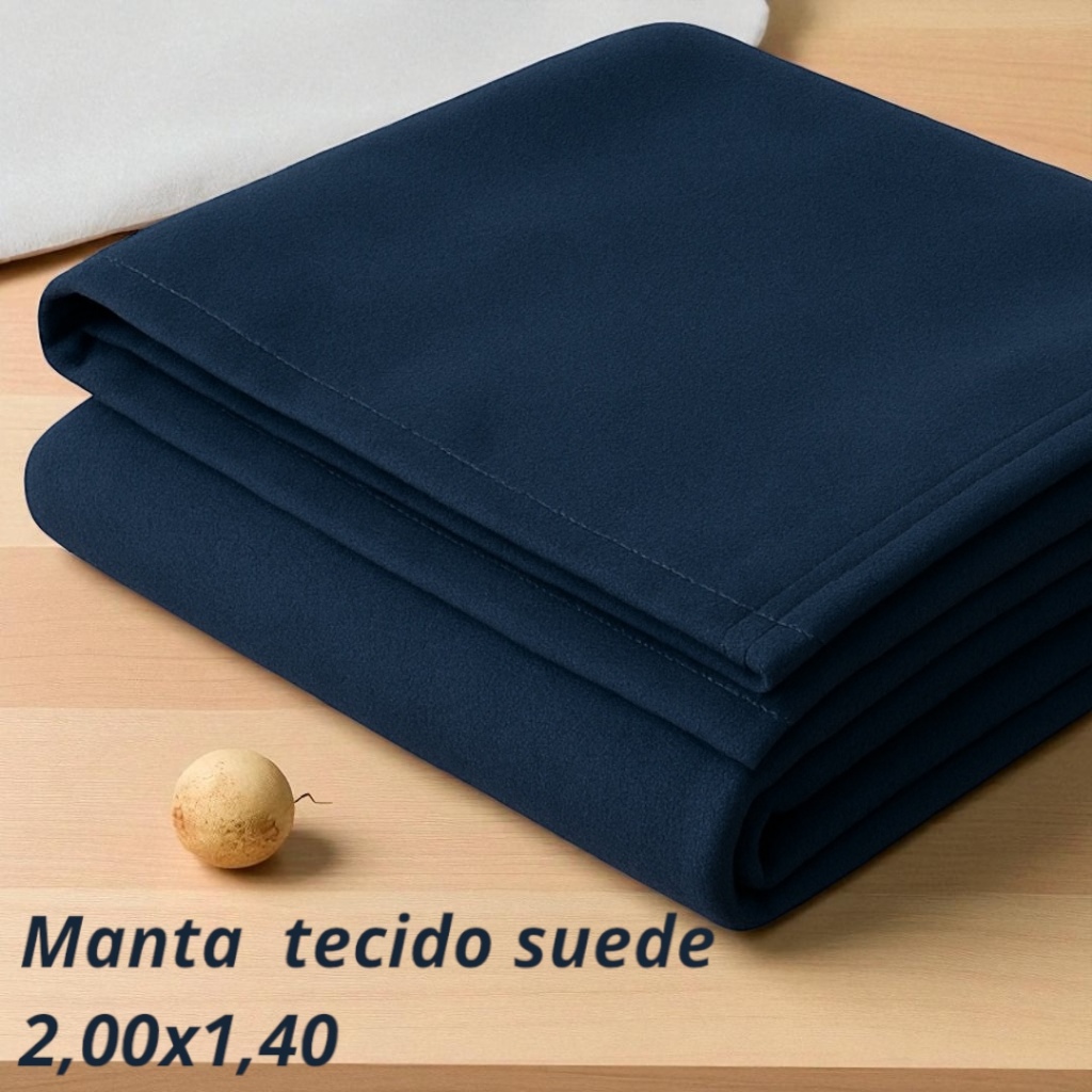 Manta Decorativa para Sofá, Cama ou Poltrona 2,00x1,35 em Tecido Suede Liso – Toque Macio e Elegante