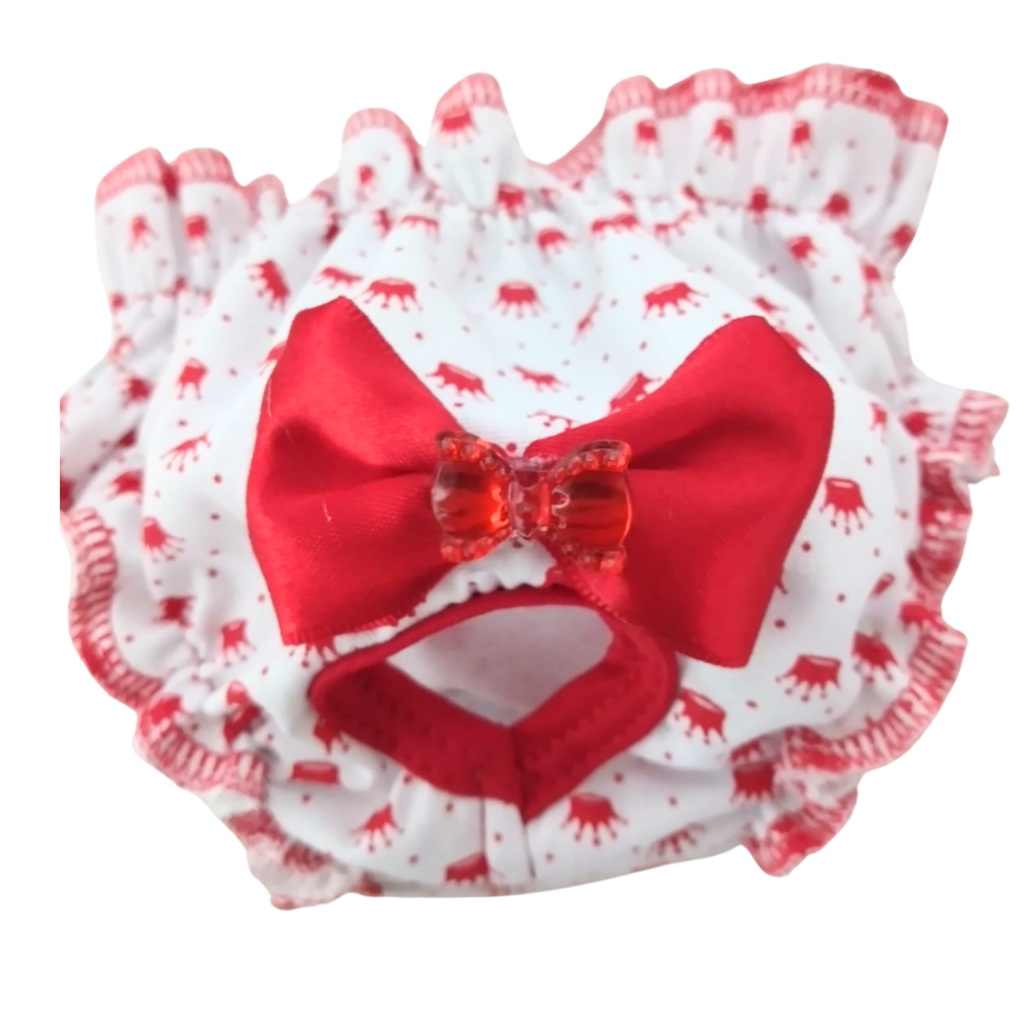 Calcinha Pet Confortável  Roupa Higiênica e Ajustável para Pets de Pequeno Porte, CORES SORTIDAS