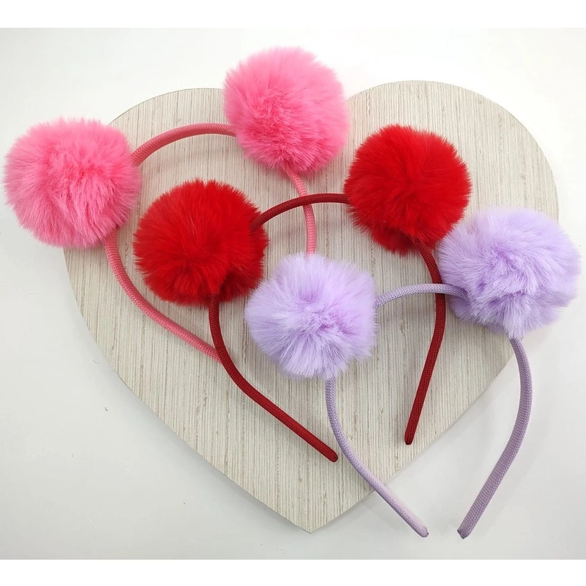 Tiara pompom infantil tiara pompom/tiara pompom pelúcia