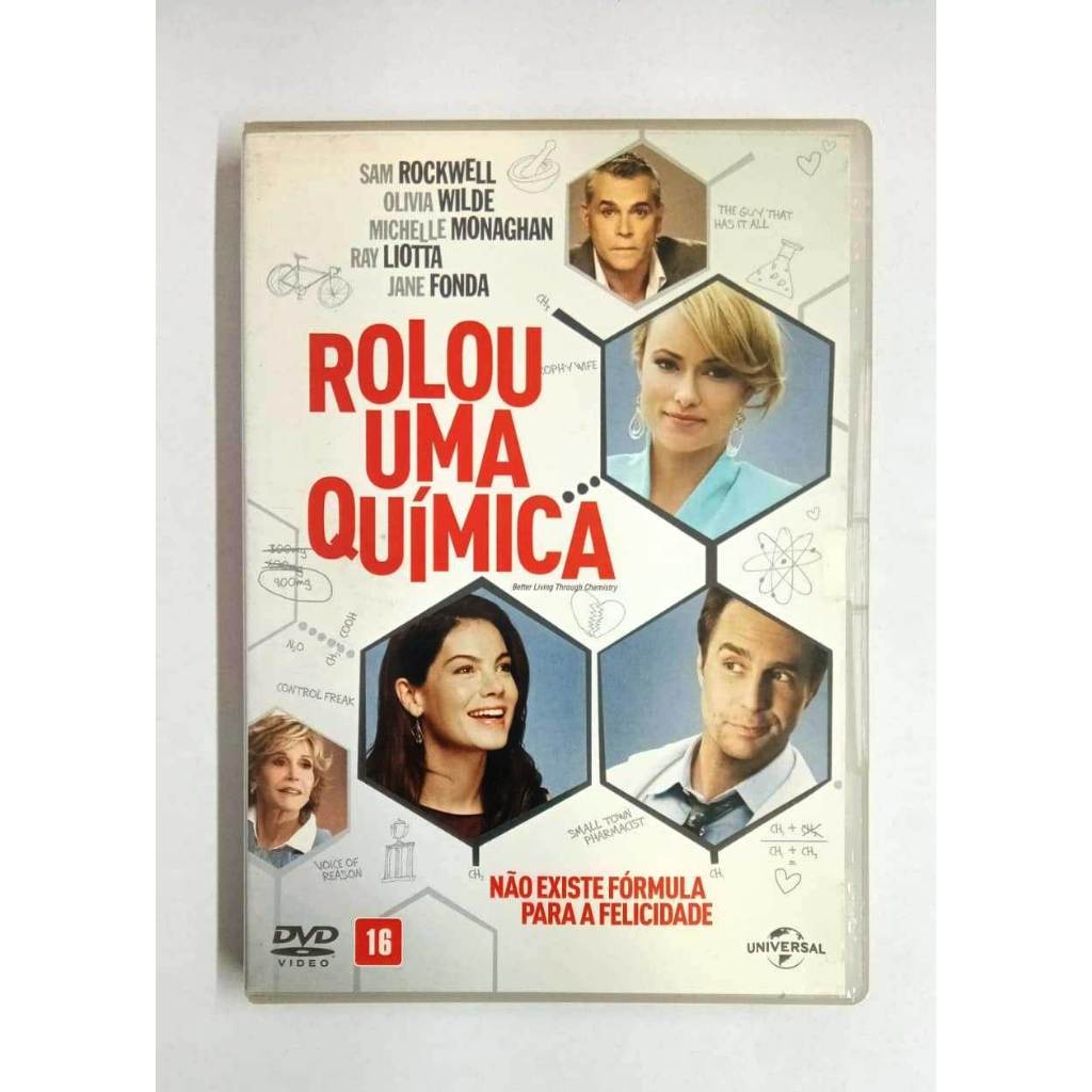 DVD Rolou uma química Olivia Wilde comédia original cxa