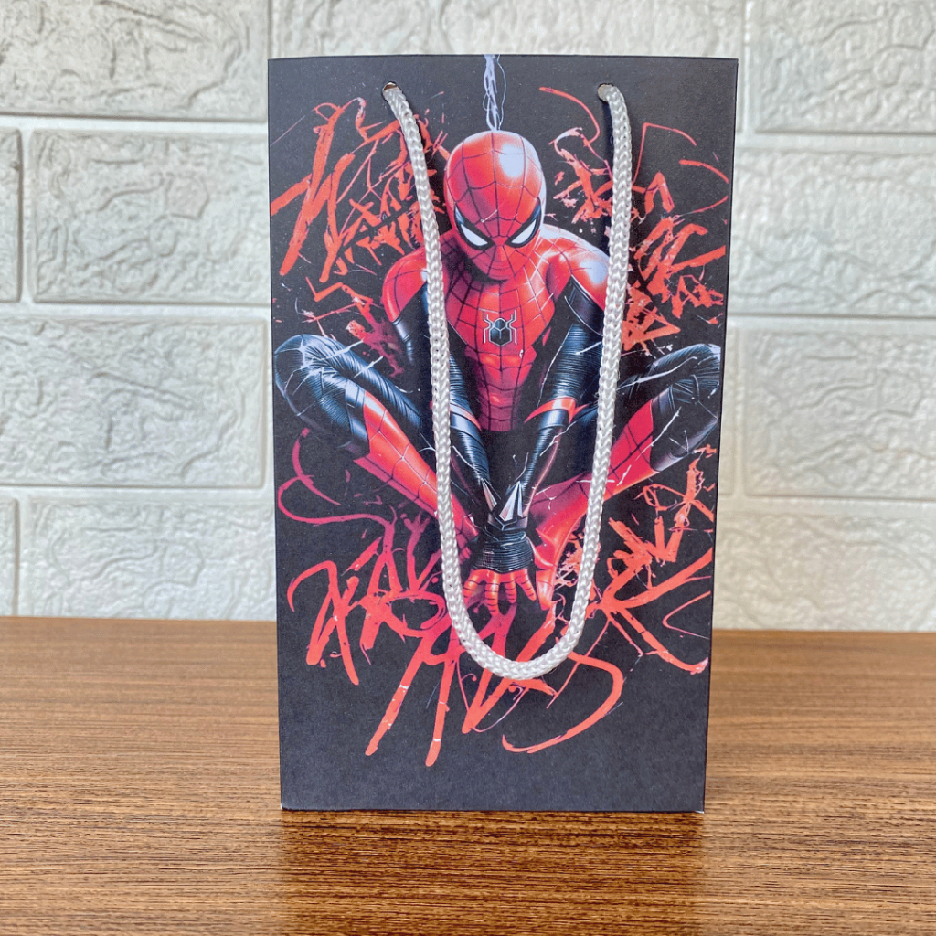KIT PEGUE E MONTE SACOLINHAS Personalizadas para Festa  Lembrancinhas Aniversário HOMEM ARANHA