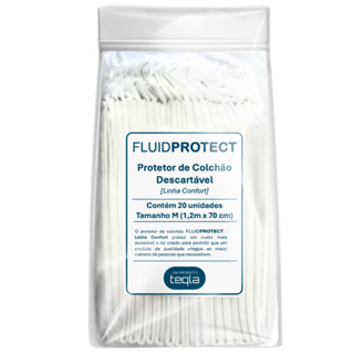Protetor De Colchão Descartável - 20 Unidades FLUID PROTECT (1,2m X 70cm) em Oferta na Shopee