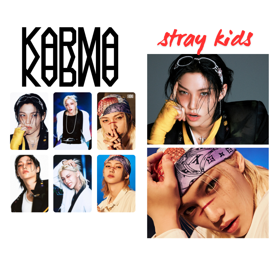 STRAY KIDS - Kit FAN pcs + mini posteres ATE - KARMA - BangChan, Lee Know, Changbin, Hyunjin, Han, Felix, Seungmin e I.N em Oferta na Shopee