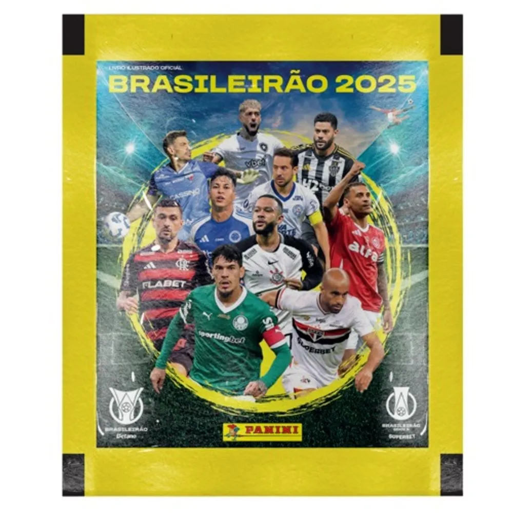 Kit 10 Envelopes de Figurinha Brasileirão 2025