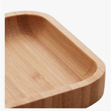 Bandejas De Bambu Retangular Para Cozinha 20x10cm Peti Lyor Hire