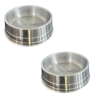 Kit Comedouros Resistente Polido Em Alumínio Para Cachorro Cães Grande Porte 1,4L em Oferta na Shopee