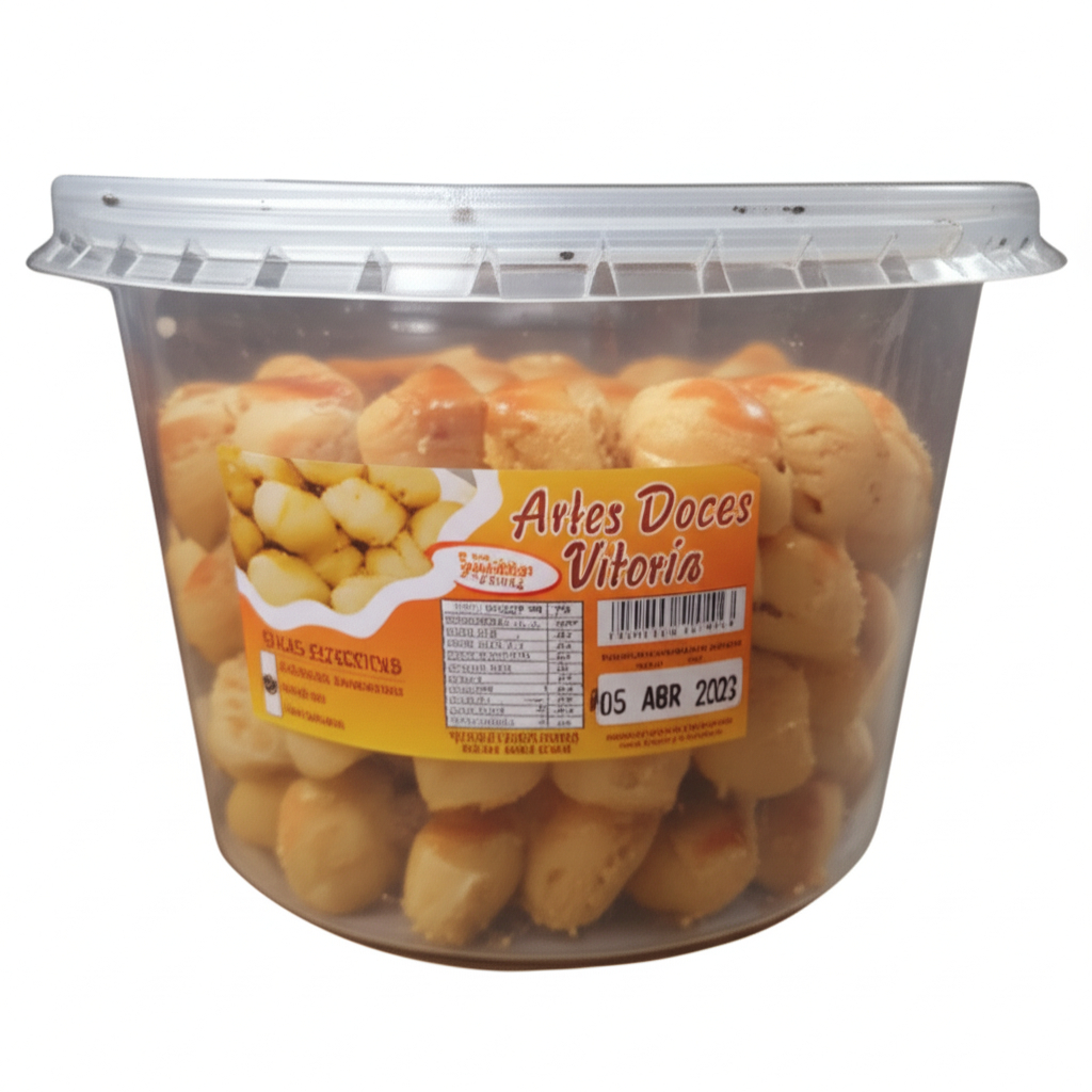 Salgadinho Artesanal Caseiro 400g no Pote em Oferta na Shopee